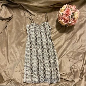 UO Bungee Strap Snake-print Dress